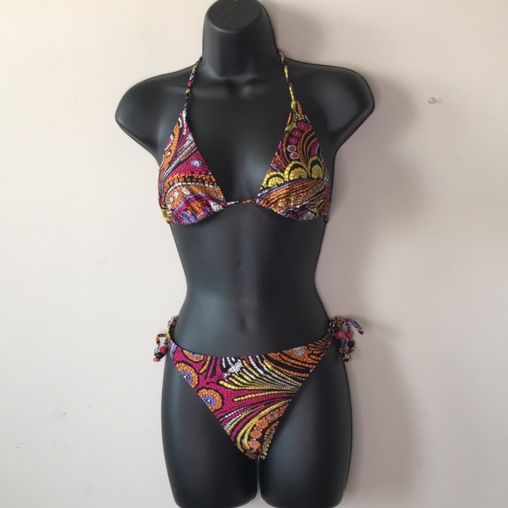 BohemianTribal Print Triangle Bikini Swimsuit
